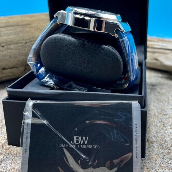 JBW Saxon JB-6101L-10B 10 Year Quartz Mens Watch With 16 Diamonds ( 0.16 ctw) - Picture 2 of 7